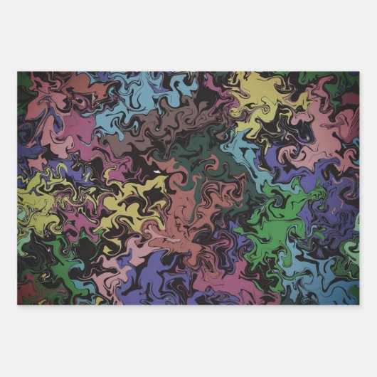 Abstrakte Farbschärfe / Filter / Geschenkpapier Set (Vorderseite 2)