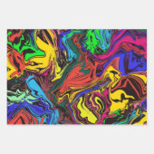 Abstrakte Farbschärfe, wirbel / gespült / Filter Geschenkpapier Set (Vorderseite)