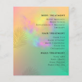 Abstrakte Farbschrift für die Wasserfarbenhaare Flyer (Hinten)