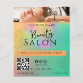 Abstrakte Farbschrift für die Wasserfarbenhaare Flyer (Vorne)