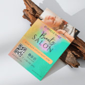 Abstrakte Farbschrift für die Wasserfarbenhaare Flyer