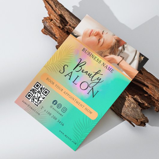 Abstrakte Farbschrift für die Wasserfarbenhaare Flyer