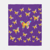 ABSTRAKTE FARBSCHÜTTERFLIESSEN FLEECEDECKE (Vorderseite)