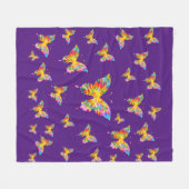 ABSTRAKTE FARBSCHÜTTERFLIESSEN FLEECEDECKE (Vorderseite (Horizontal))