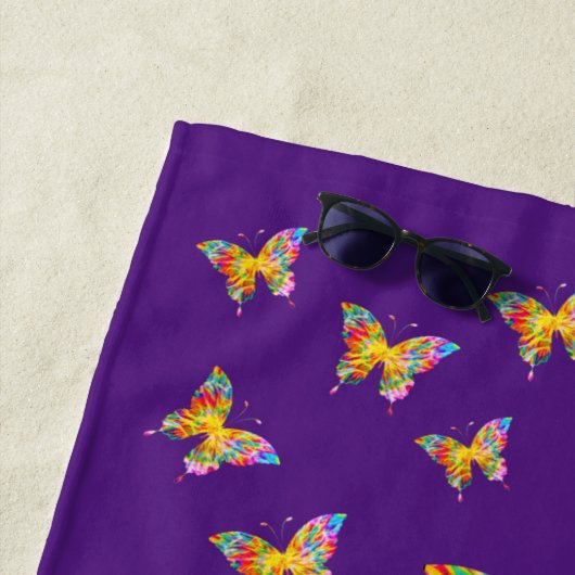 ABSTRAKTE FARBSCHÜTTERFLIESSEN STRANDTUCH (Beispiel)