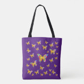 ABSTRAKTE FARBSCHÜTTERFLIESSEN TASCHE (Rückseite)