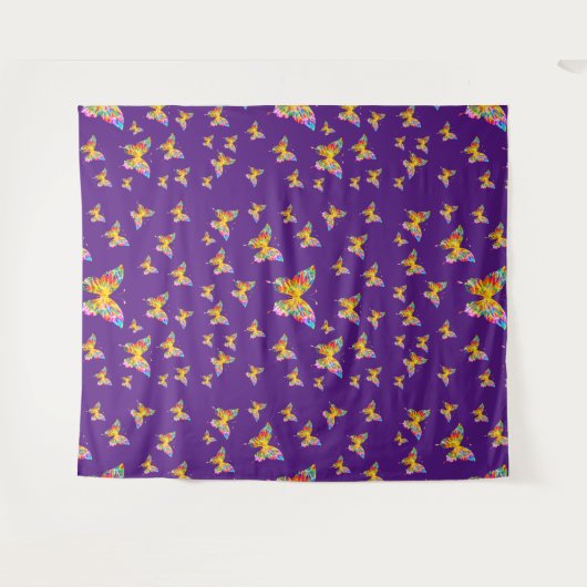 ABSTRAKTE FARBSCHÜTTERFLIESSEN WANDTEPPICH (Vorderseite (Horizontal))