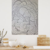 Abstrakte Farbseite Poster (Küche)