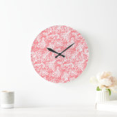 Abstrakte Farbskizze, monochrome Muster Große Wanduhr (Zuhause)