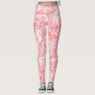 Abstrakte Farbskizze, monochrome Muster Leggings