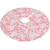 Abstrakte Farbskizze, monochrome Muster Polyester Weihnachtsbaumdecke (Schrägansicht)