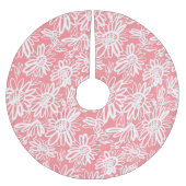 Abstrakte Farbskizze, monochrome Muster Polyester Weihnachtsbaumdecke (Vorderseite)