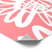 Abstrakte Farbskizze, monochrome Muster Poster (Ecke)