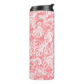 Abstrakte Farbskizze, monochrome Muster Thermosbecher (Nach links gedreht)