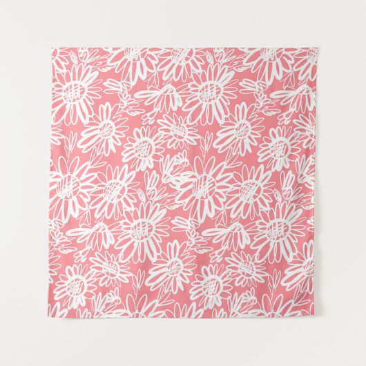 Abstrakte Farbskizze, monochrome Muster Wandteppich (Vorderseite)