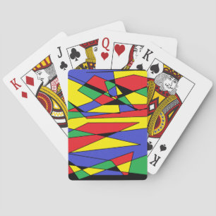 Abstrakte Farbspielkarten Spielkarten