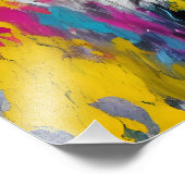 Abstrakte Farbspritze Fotodruck (Ecke)