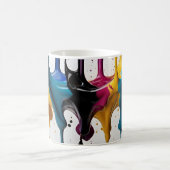 Abstrakte Farbspritze Kaffeetasse (Mittel)
