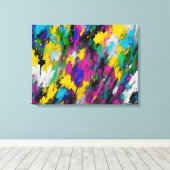 Abstrakte Farbspritze Leinwanddruck (Insitu (Holzboden))