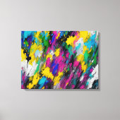Abstrakte Farbspritze Leinwanddruck (Vorderseite)