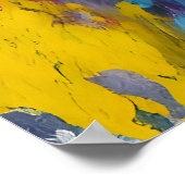 Abstrakte Farbspritze Poster (Ecke)