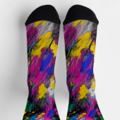 Abstrakte Farbspritze Socken (Oben)