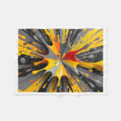 Abstrakte Farbspritzer-Decke Fleecedecke (Vorderseite (Horizontal))