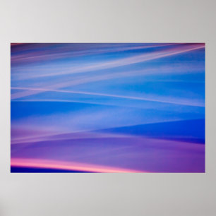 Abstrakte Farbspuren malen mit Licht Poster
