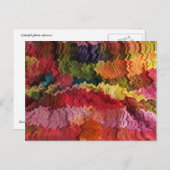 Abstrakte Farbstoffe Postkarte (Vorne/Hinten)