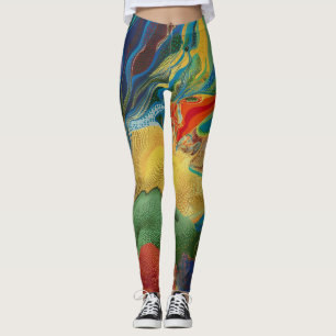 abstrakte Farbstoffe spritzen Wasserfarben Leggings