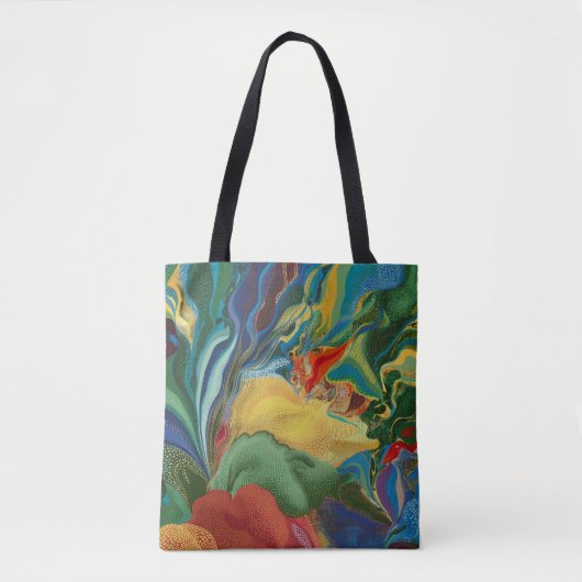 abstrakte Farbstoffe spritzen Wasserfarben Tasche (Vorderseite)