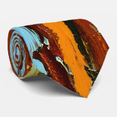 Abstrakte Farbstreifen Krawatte (Gerollt)