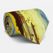 Abstrakte Farbstreifen Krawatte (Gerollt)
