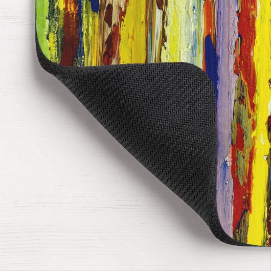Abstrakte Farbstreifen Mousepad (Ecke)