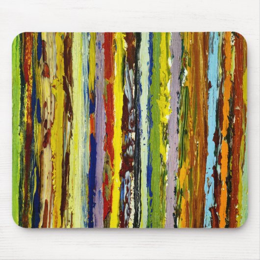 Abstrakte Farbstreifen Mousepad (Vorne)