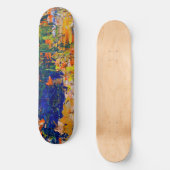 Abstrakte Farbstriche von der Palette des Künstler Skateboard (Vorderseite)