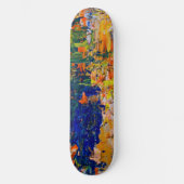 Abstrakte Farbstriche von der Palette des Künstler Skateboard (Vorderseite)