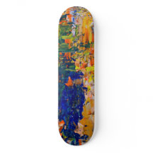 Abstrakte Farbstriche von der Palette des Künstler