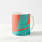 Abstrakte Farbstruktur Kaffeetasse (VorderseiteRechts)