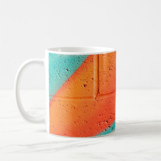 Abstrakte Farbstruktur Kaffeetasse (Links)