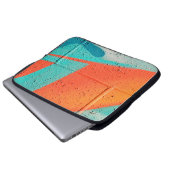 Abstrakte Farbstruktur Laptopschutzhülle (Vorne Knopf)