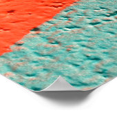 Abstrakte Farbstruktur Poster (Ecke)