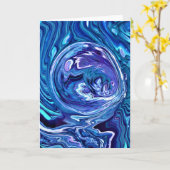 Abstrakte Farbstudie 102, Karte (Gelbe Blume)