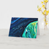 Abstrakte Farbstudie 105, Karte (Gelbe Blume)