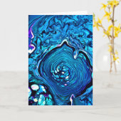 Abstrakte Farbstudie 112, Karte (Gelbe Blume)