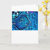 Abstrakte Farbstudie 112, Karte (Gelbe Blume)