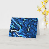 Abstrakte Farbstudie 114, Karte (Gelbe Blume)