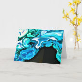 Abstrakte Farbstudie 115, Karte (Gelbe Blume)