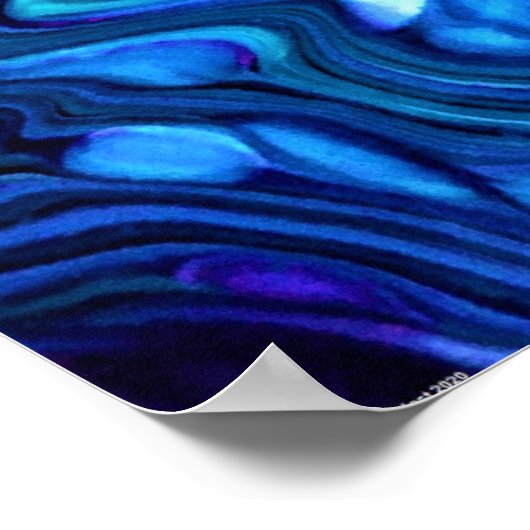 Abstrakte Farbstudie 116, Poster (Ecke)