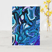 Abstrakte Farbstudie 118, Karte (Gelbe Blume)